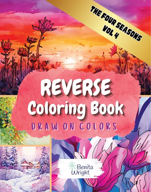 Reverse Coloring Book, The Four Seasons, Volume 4 cover