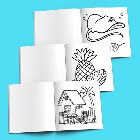 Sample page from Beach Bliss