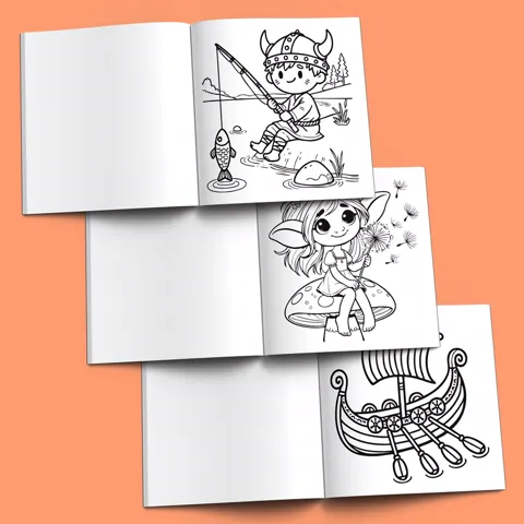 Sample page from Little Vikings